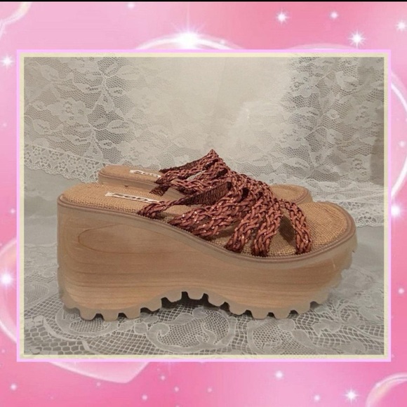 Vintage 90s/Y2K Chunky Platform Wedges - Picture 1 of 4